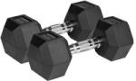 REBEL Gantere si greutati GANTERE DUMBBELL HEX FONTA CAUCIUCATA 2X10KG REBEL ACTI (rba-2325-10)