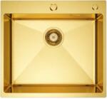 Ruvetti Masivo chiuveta din otel 50x50 cm auriu 5002M_PVD_GOLD50_W (5002MPVDGOLD50W) Chiuveta