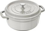 Staub Staub La Cocotte rotundă 26 cm, trufe albe, fontă (1003441)
