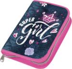 Hama Hama, penar cu rechizite scolare, Jeans Girl Penar