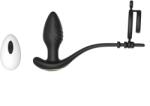 Guilty Toys Vibrator Anal cu Inele de Penis, Remote Control, Aplicatie Mobila, Conectivitate Bluetooth, Silicon, USB, Negru, 10 cm, Guilty Toys