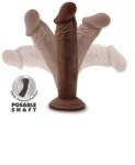 Blush Novelties Dildo Realist Posable Shaft Dr. Skin Plus, TPE, Maro, 16.5 cm Dildo