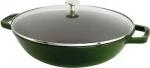 Staub Staub Wok 30 cm mit Deckel Gusseisen, Basilikum-grün (1004746)