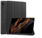 Gigapack Tok álló, bőr hatású (aktív FLIP, oldalra nyíló, TRIFOLD, asztali tartó, ceruza tartó) FEKETE - Tab S10 Ultra LTE (GP-163646) (GP-163646)