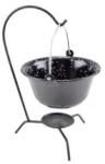 Perfect Home Ceaun Emailat pentru Servire, Negru cu Buline, 0.8 l (MRK-14991) Ceaun