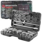 ROCKFORCE 3/4" 1" 6-szögletű dugókulcs készlet bőröndben (F51641)