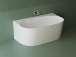 Foglia Cada freestanding dreptunghiulara, compozit alb lucios, 148x86x58 cm, Foglia Versailles (631241151003)