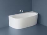 Foglia Cada freestanding dreptunghiulara, compozit alb lucios, 160x84x56 cm, Foglia Versailles (631241162003)