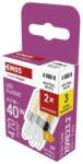 EMOS ZQ9E23.2 LED izzó Classic JC / G9 / 4, 2 W (40 W) / 470 lm / Természetes fehér / 2 pcs (ZQ9E23.2)