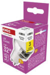EMOS ZQ8E18 LED izzó Classic MR16 ezüst/ GU10 / 3 W (32 W) / 345 lm / Természetes fehér (ZQ8E18)