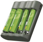 Emos B50449 GP Akkumulátor töltő Recharge B441+2xAA Recharge 2100mAh+2xAAA Recharge 800mAh