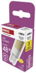 EMOS ZQ9D33 LED izzó Classic JC / G9 / 4, 3 W (48 W) / 600 lm / Természetes fehér (ZQ9D33)