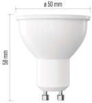 EMOS ZQ8E42D LED izzó Classic MR16 / GU10 / 7 W (60 W) / 800 lm / meleg fehér / dimmelhető (ZQ8E42D)