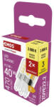 EMOS ZQ9E22.2 LED izzó Classic JC / G9 / 4, 2 W (40 W) / 470 lm / meleg fehér / 2 pcs (ZQ9E22.2)
