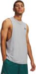 Under Armour LEFT CHEST CUT OFF TANK Steel Light Heather/Black Ujjatlan póló férfiaknak L