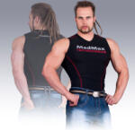 MadMax MSW904 Black/Red Ujjatlan póló férfiaknak XL