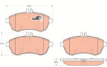 TRW Set placute frana fata- PS TRW GDB1736 (GDB1736)