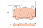 TRW Set placute frana fata TRW GDB2078 (GDB2078)