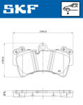 SKF Set placute frana fata SKF VKBP80370 (VKBP80370)