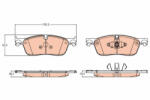 TRW Set placute frana fata TRW GDB2100 (GDB2100)