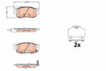 TRW Set placute frana fata TRW GDB3626 (GDB3626)