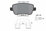 TEXTAR Set placute frana TEXTAR 2434802 (2434802)