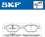 SKF Set placute frana fata SKF VKBP80269E (VKBP80269E)