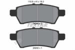 TEXTAR Set placute frana TEXTAR 2424001 (2424001) - turbochic