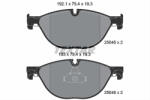 TEXTAR Set placute frana TEXTAR 2504501 (2504501) - turbochic