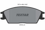 TEXTAR Set placute frana TEXTAR 2101204 (2101204) - turbochic