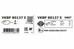 SKF Set placute frana fata SKF VKBP80137E (VKBP80137E)
