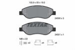 TEXTAR Set placute frana TEXTAR 2455001 (2455001) - turbochic