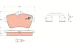 TRW Set placute frana fata TRW GDB1630 (GDB1630)