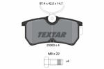 TEXTAR Set placute frana TEXTAR 2335301 (2335301) - turbochic
