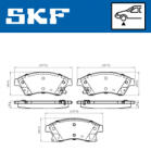 SKF Set placute frana fata SKF VKBP80245A (VKBP80245A)