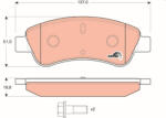 TRW Set placute frana fata TRW GDB1463 (GDB1463)