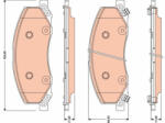TRW Set placute frana fata TRW GDB1781 (GDB1781)