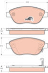 TRW Set placute frana fata TRW GDB1701 (GDB1701)