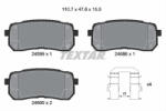TEXTAR Set placute frana TEXTAR 2459901 (2459901) - turbochic