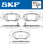 SKF Set placute frana spate SKF VKBP90335A (VKBP90335A)