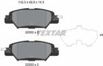 TEXTAR Set placute frana TEXTAR 2233201 (2233201)