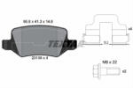 TEXTAR Set placute frana TEXTAR 2313803 (2313803) - turbochic