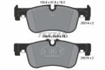 TEXTAR Set placute frana TEXTAR 2501401 (2501401) - turbochic