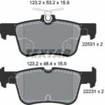 TEXTAR Set placute frana TEXTAR 2253101 (2253101) - turbochic