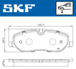 SKF Set placute frana fata SKF VKBP80306 (VKBP80306)