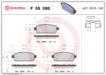 Brembo Set placute frana spate BREMBO P59080 (P59080)
