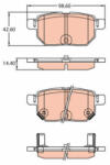 TRW Set placute frana spate TRW GDB3454 (GDB3454)