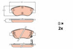 TRW Set placute frana fata TRW GDB2228 (GDB2228)