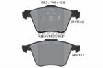 TEXTAR Set placute frana TEXTAR 2414201 (2414201) - turbochic