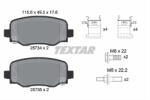 TEXTAR Set placute frana TEXTAR 2573401 (2573401) - turbochic